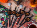 Dia De Los Muertos szívószálak - 6 db.