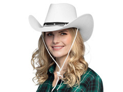 Fehér cowboy kalap - 1 db.