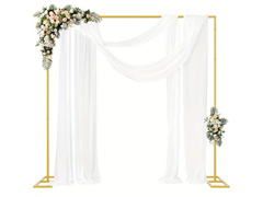 Téglalap alakú arany lufi keret - 200 x 200 cm - 1 db.