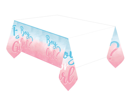 Fiú vagy lány terítő? babaköszöntőhöz - 120 x 180 cm - 1 db.