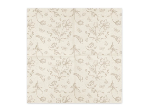 Papírszalvéta Virágok - 33 x 33 cm - 12 db.
