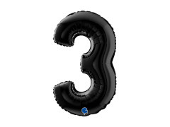 Fólia lufi 3. számú fekete - 26" - 1 db.