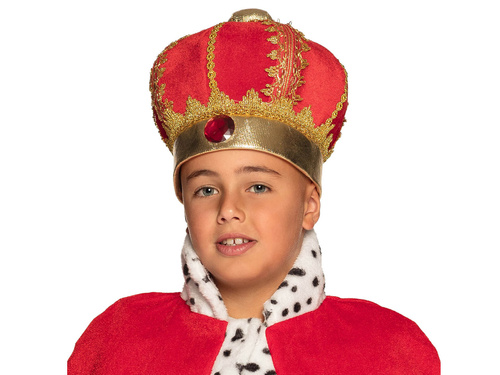 Királyi piros sapka gyermeknek - 1 db.