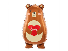 Mackós fólialufi szívvel - 48x79 cm - 1 db.