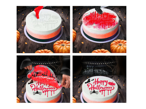 Boldog Halloween tortasablonok - 1 db.