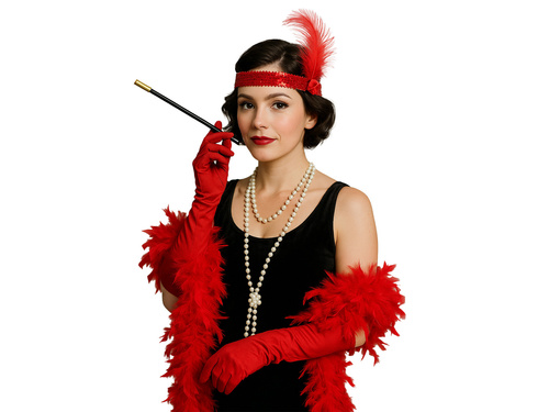 Retro piros szett Boa-val