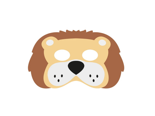 Nemez oroszlán maszk - 1 db.