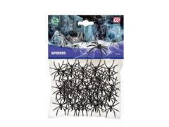 Halloween pókok dekoráció - 50 db.