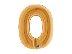 Fólia lufi O betű arany - 40" - 1 db.