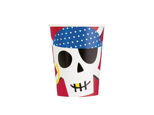 Papírpoharak Pirates - 266 ml - 8 db.