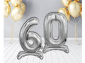 Fólia léggömb készlet 60 ezüst - 74 cm