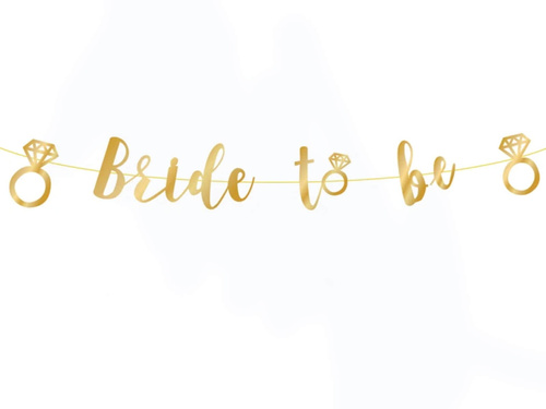 Arany menyasszonyi banner - 150 cm - 1 db.