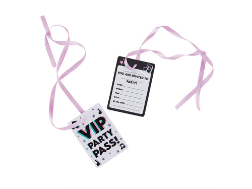 Meghívók VIP belépő - 12.5 x 8.8cm - 10 db.