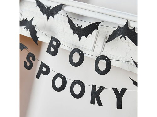 Papírfüzér BOO SPOOKY - 1,5 m - 1 db.