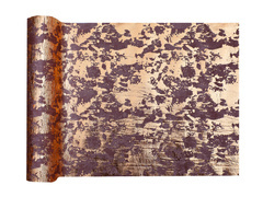 Fémezett asztali futó dekoráció - rózsaszín arany - 28 cm x 2,5 m - 1 db.