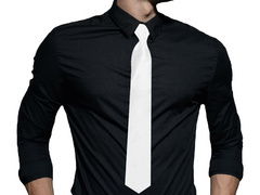 Fehér nyakkendő - 48 cm - 1 db.