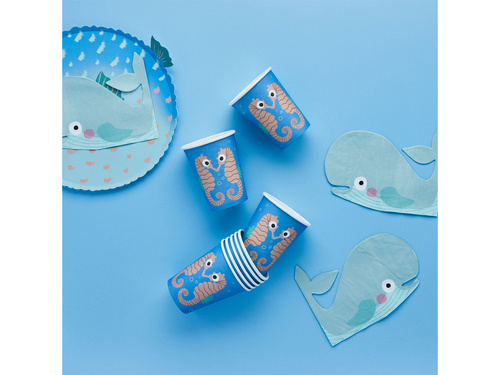 Csikóhal papírpoharak - 250ml - 8 db.