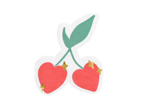 Cseresznyés szalvéta - 32 cm - 20 db.