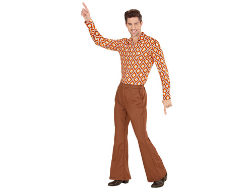 Barna diszkónadrág férfiaknak - 1 db.