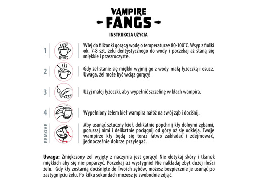 Vámpírfogak - 17 mm - 2 db.