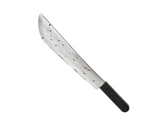 Vérfoltos műanyag machete - 52 cm