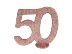 Asztali dekoráció Fifty rose gold - 1 db.
