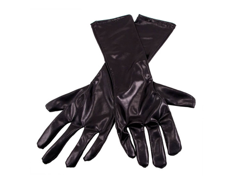 Fekete farsangi kesztyű - 42 cm.