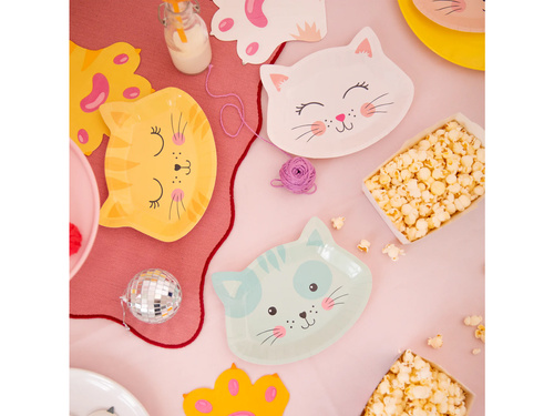 Papírtányérok Macskák - 20,5 x 15 cm - 6 db.