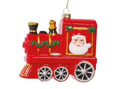 Karácsonyfa gömb Choo-choo - 12 cm - 1 db.