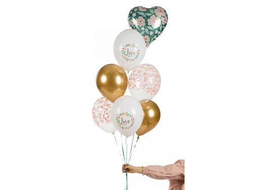 Szerelem latex lufi készlet - 30 cm - 6 db.