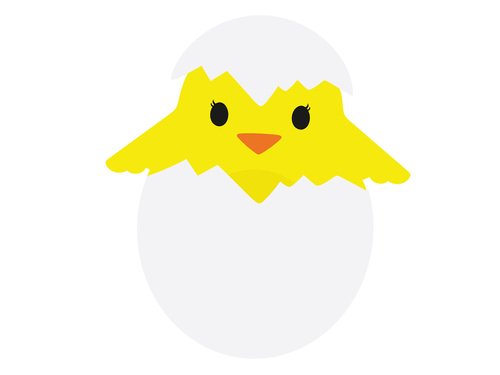 Kétoldalas csirkepapagáj dekoráció - 30 x 35 cm