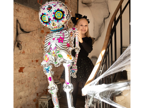 Mexikói csontváz fólialufi - 136 cm - 1 db.