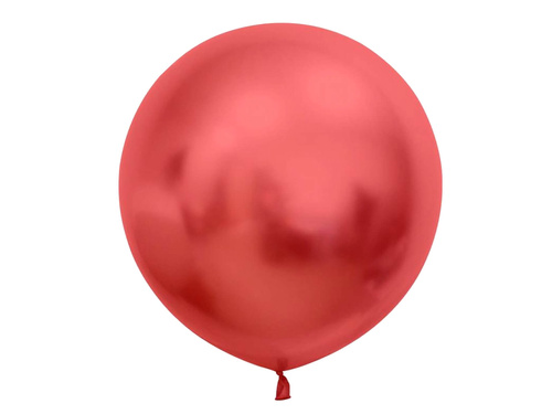 Világos piros platina óriás lufi - 60 cm - 2 db.