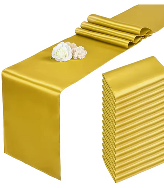 Egyszínű szatén - arany - 36 cm x 9 méter
