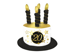 Kalapos gyertyák 20. születésnapra - 1 db.