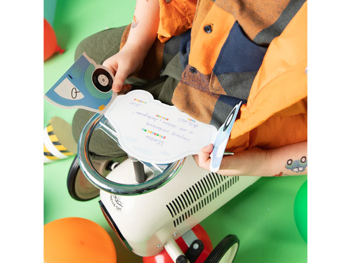 Autók születésnapi meghívók - 6 db.