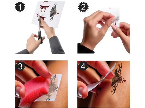 Véres vámpír tetoválás - 1 db.