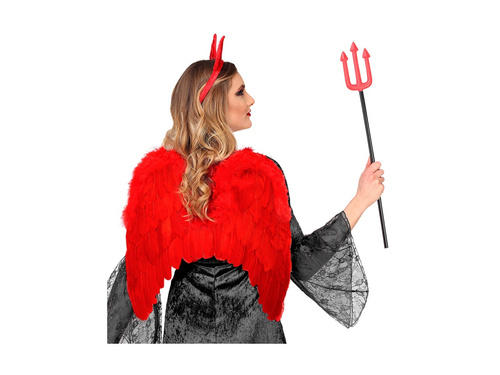 Vörös tollszárnyak marabu szegéllyel 46×48 cm