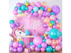 Többszínű lufi girland lufi készlet - 93 db.