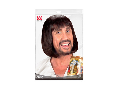 Középkori férfi bronz parókája