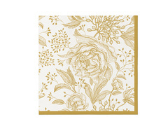 Arany bazsarózsa szalvéták - 40 cm - 50 db.