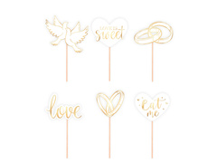 Esküvői muffin kiszúrók - 10 cm - 12 db.