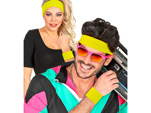 Disco 80-as évek neonsárga karszalagok - 2 db.