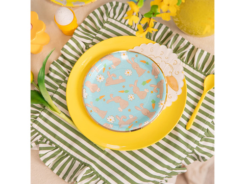 Papírtányérok Nyulak - 18 cm - 6 db.