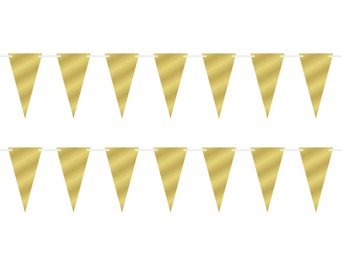 Baner girlanda flagietki złota - 500 cm