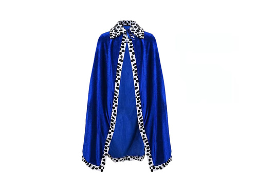 Király jelmez gyermeknek - kék - 80 cm - 1 db.