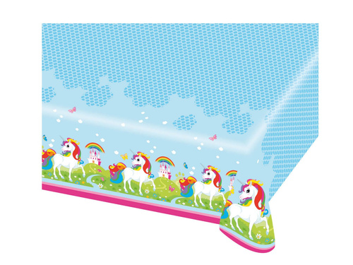 Egyszarvú születésnapi terítő - 120 x 180 cm - 1 db.