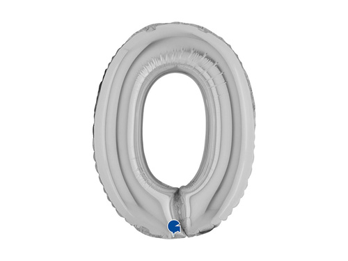 Fólia lufi 0 ezüst - 14" - 1 db.