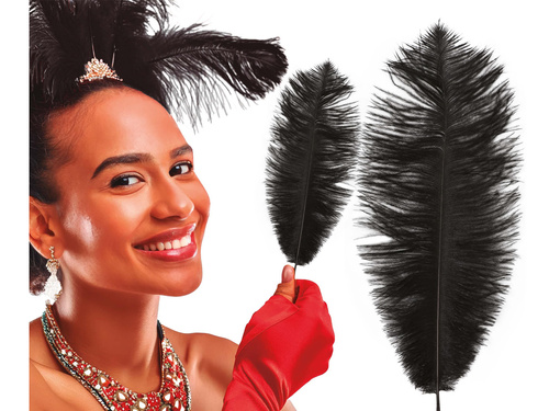 Nagy fekete toll - 30 cm - 1 db.