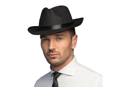 Gengszterkalap fekete csővel - 1 db.